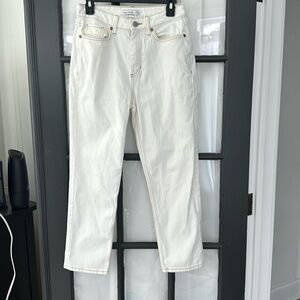 Elizabeth and James white contrast stitch jeans 6 (28) 🌿